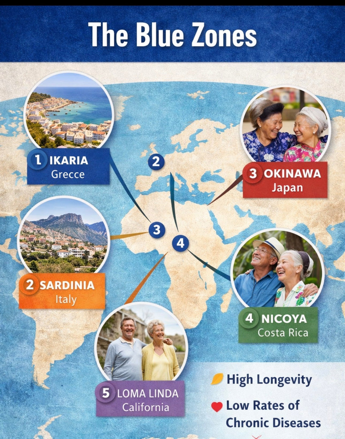 How the Blue Zones Could Help You Live Longer