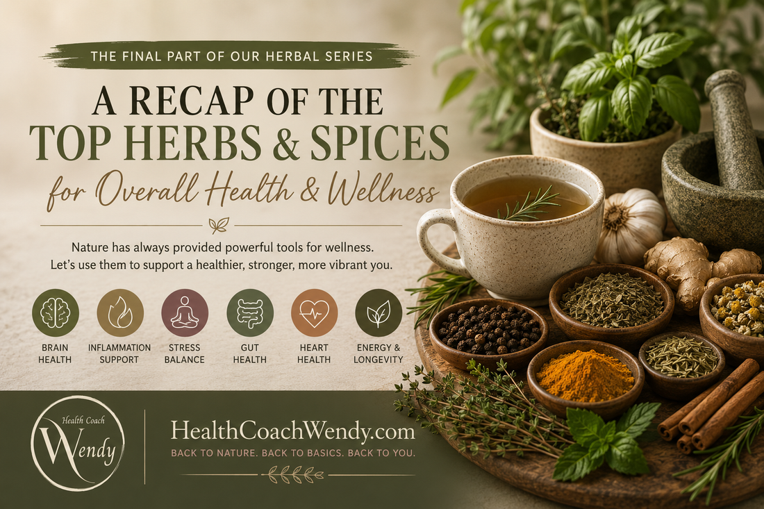 Final Part: A Recap of the Top Herbs & Spices for Overall Health and Wellness
